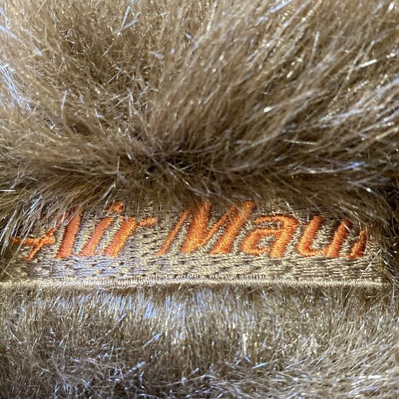 San Diego Hat Co. Ear Flap Hat Brown Wool Boucle w Faux Fur Trim 'Air Maui' OS - Picture 6 of 9